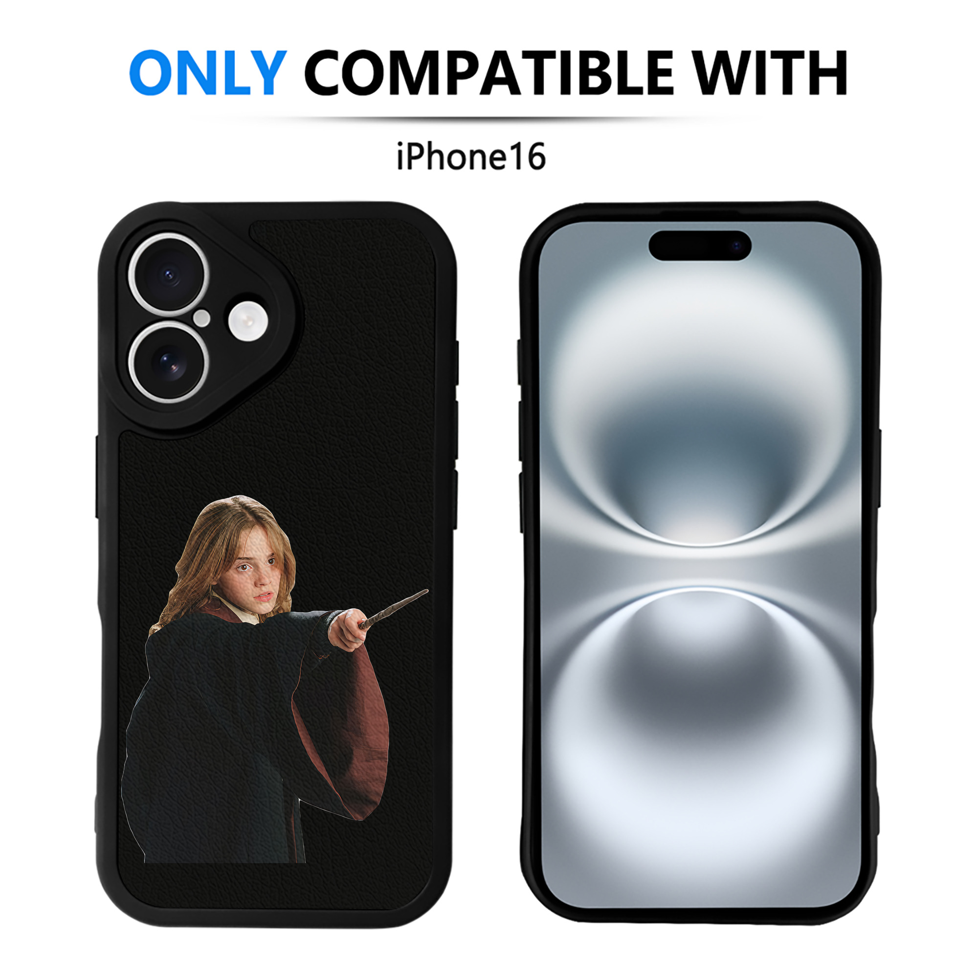 （画像用） Harry Potter ハリー・ポッターシリーズ 【iPhone 16シリーズ対応】シリコンスマホケース（レザー調） 材質：シリコン